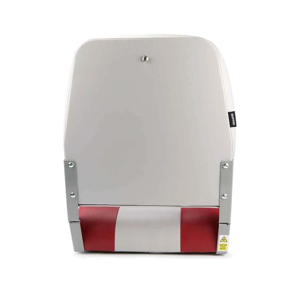 Кресло складное мягкое Skipper красный/серый