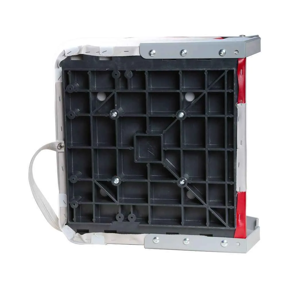 Кресло складное мягкое Skipper красный/серый