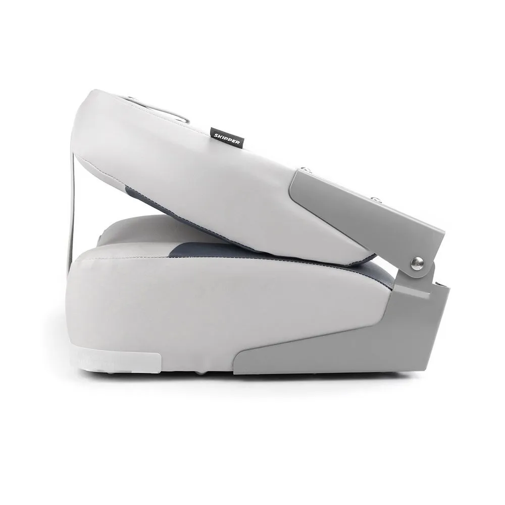 Кресло складное мягкое Skipper черный/серый