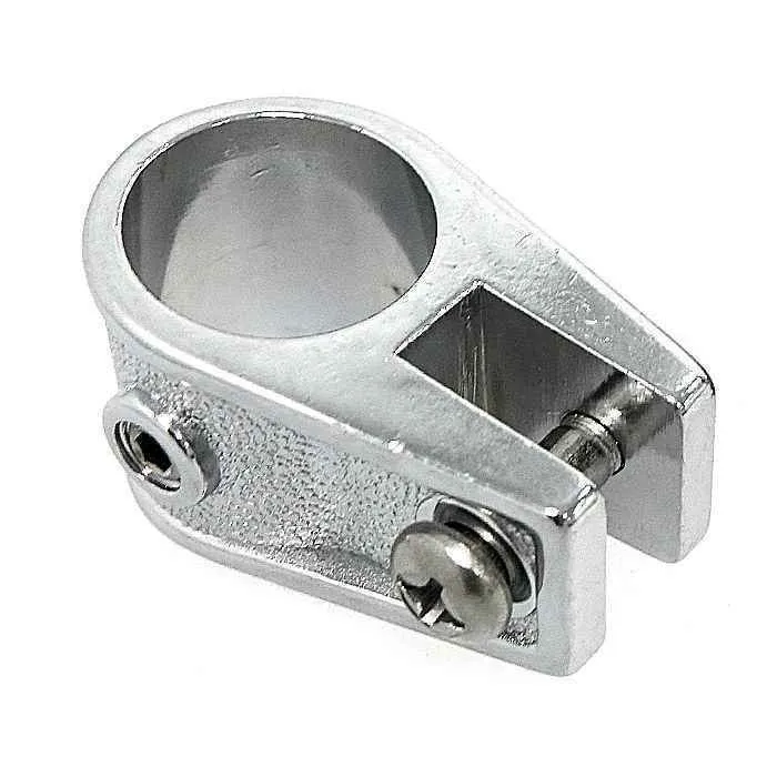 Кронштейн рамы тента 7/8" скользящий, сталь хромированная