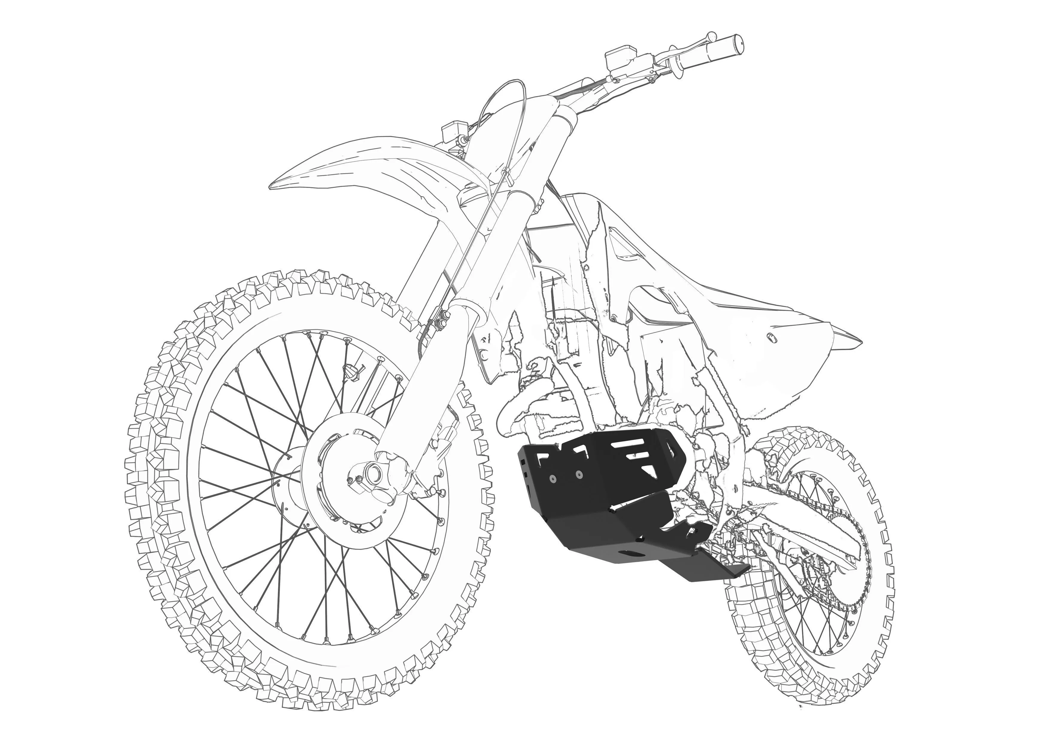 Пластиковая защита Motoland XT 250