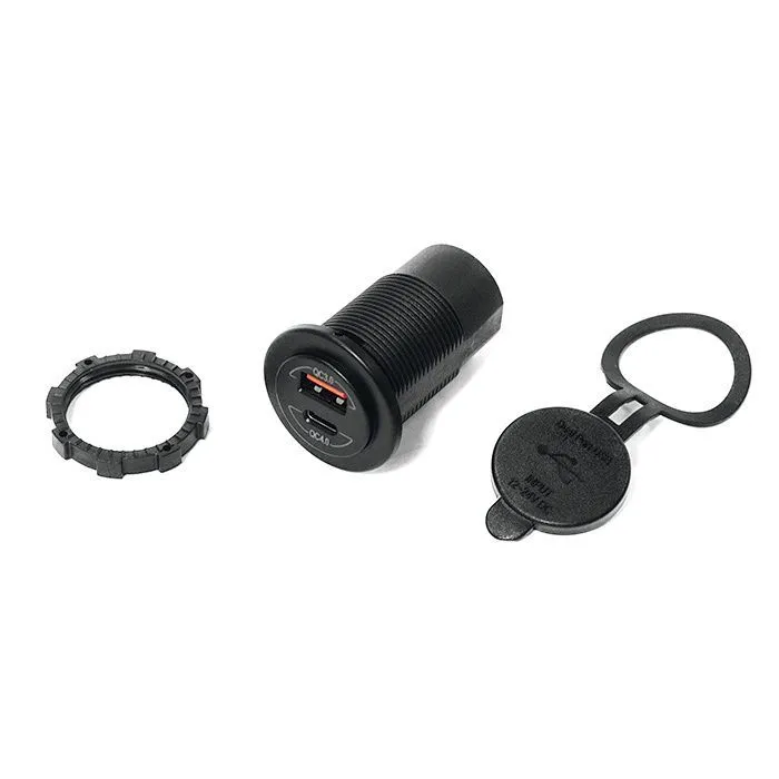 Панель с двойным USB Type-C разъемом SUNFINE (QC3.0, MAX:36W) (QC4.0, MAX:60W)
