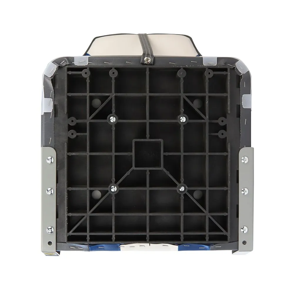 Кресло складное с мягкими накладками угольный/синий/белый