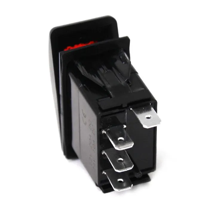 Переключатель (on)-on, S.P.D.T, 4P, LED*2 NEKEKE