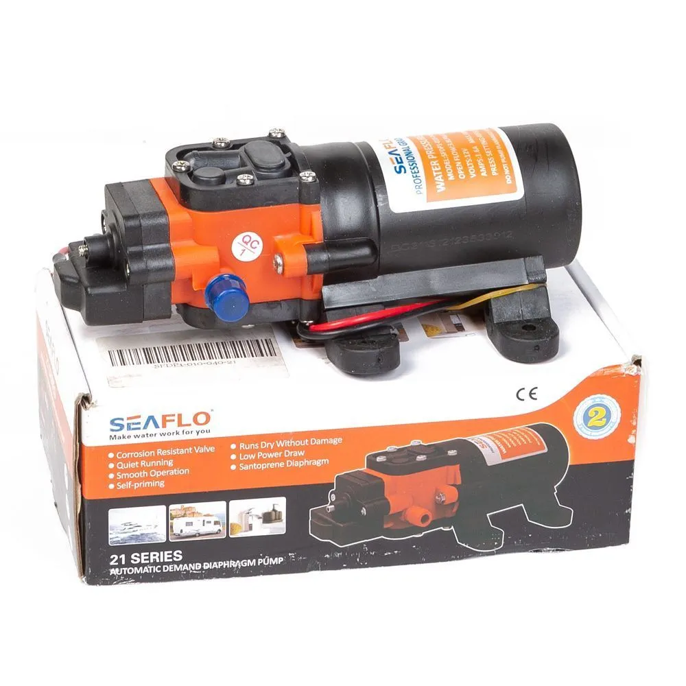 Помпа водоподающая SeaFlo мембранная, 12V 3.8 л/мин, 2.8 BAR
