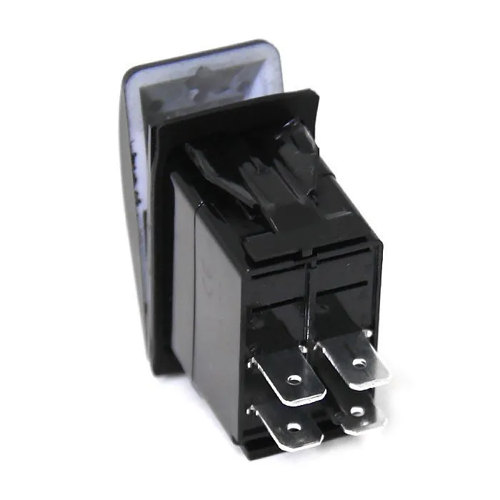 Переключатель (on)-off, DPST, 4P без подсветки NEKEKE