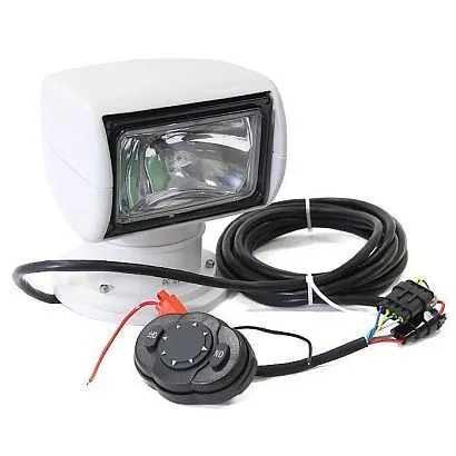 Прожектор стационарный галогеновый проводной пульт ДУ NEKEKE 12В, белый