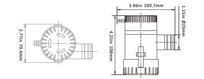 Насос осушительный 1100GPH 01 Series 12В