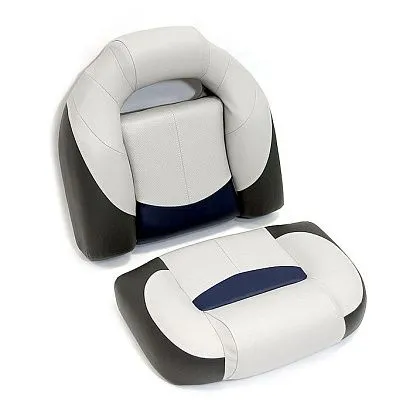 Сиденье мягкое Bass Boat Seat, серо-черное