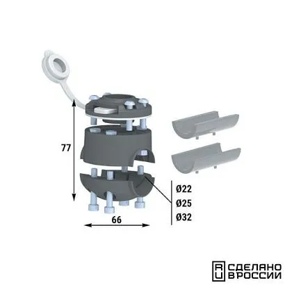 Замок быстросъемный и хомут универсальный на трубу