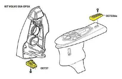 Комплект алюминиевых анодов для Volvo Penta SX