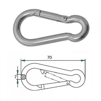 Гак-карабин  7х70мм