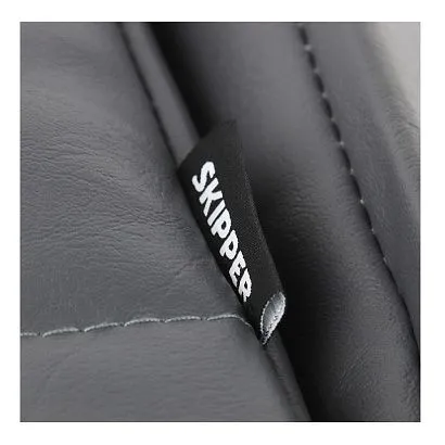 Кресло складное с мягкими накладками угольный/синий/белый