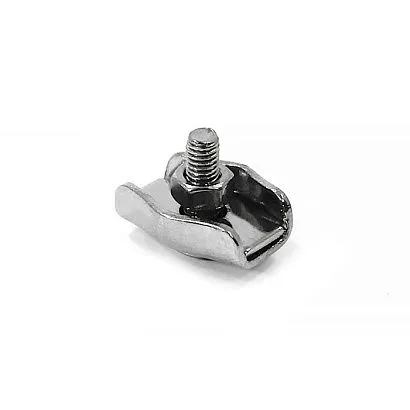 Зажим для тросов одинарный нерж.сталь 4 мм.