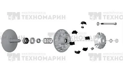 Ведущий вариатор квадроцикла BRP 0900-0033 (нов. арт. 0900-0391)