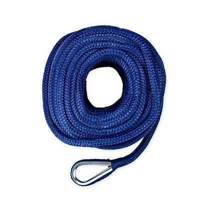 Трос (конец) якорный Skipper плетеный, 10мм, нейлон 50м, синий