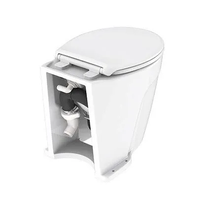 Унитаз судовой керамический Deluxe Flush 06 Series, 12В