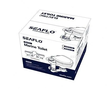 Унитаз судовой керамический с вертикальным насосом 12В (размер компакт)