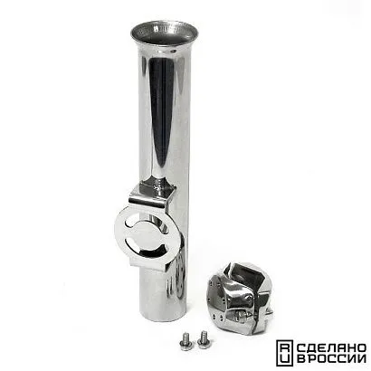 Держатель спиннинга 250х37 поворотный нержавеющая сталь