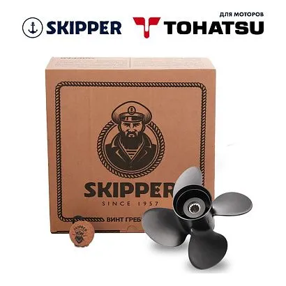 Винт гребной  Skipper для Tohatsu 40-50HP, диаметр 10,1" алюминиевый, лопастей - 4, шаг 15"