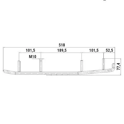 Конек лыжи снегохода BRP 100320T