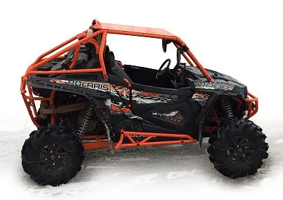 Защита порогов из труб Polaris RZR 1000 (2013-) + комплект крепежа