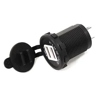 Панель с двойным USB разъемом NEKEKE 12-24V (выход 5В\3.1А (2.1А+1А))