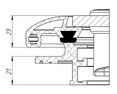 Люк палубный распашной Альбатрос 400х400