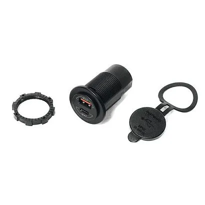 Панель с двойным USB Type-C разъемом SUNFINE (QC3.0, MAX:36W) (QC4.0, MAX:60W)