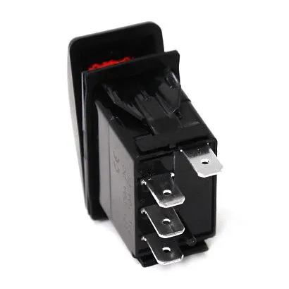 Переключатель (on)-on, S.P.D.T, 4P, LED*2 NEKEKE