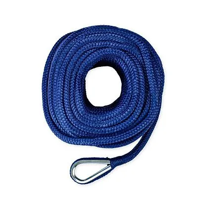 Трос (конец) якорный Skipper плетеный, 10мм, нейлон 30м, синий