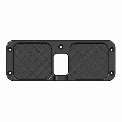 Комплект накладок на транец, Boat-plastic, армированный полиамид, черный внутренние, 282x105 мм, (2 