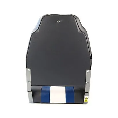 Кресло складное с мягкими накладками угольный/синий/белый